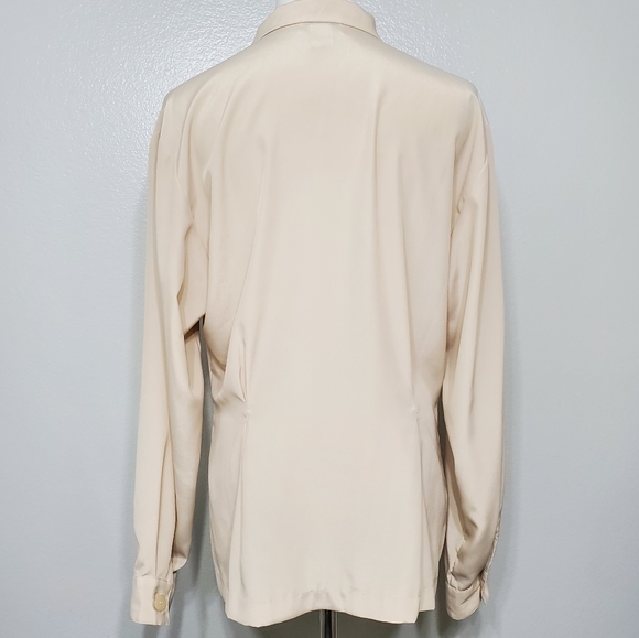 Vintage Christian DIOR Flowy Career Blouse Top - Picture 7 of 8